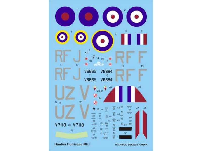 Decals - Hawker Hurricane Mk I - image 1