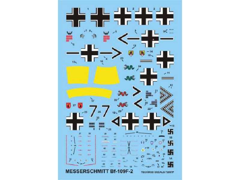 Decals - Messerschmitt Bf 109F-2 - image 1