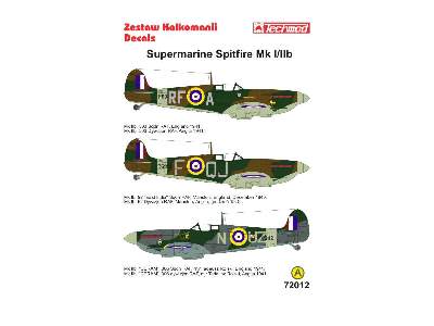 Decals - Supermarine Spitfire Mk I/IIB - image 2