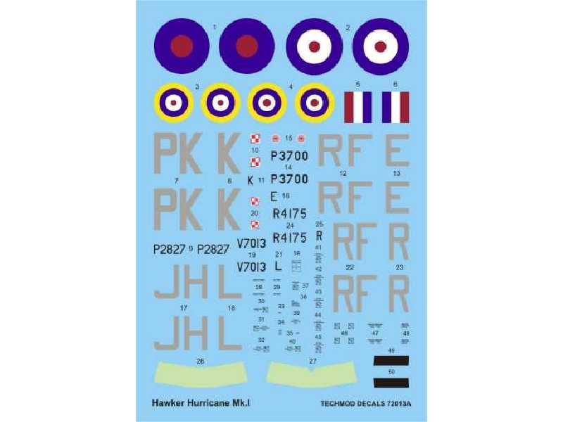 Decals - Hawker Hurricane Mk I - image 1