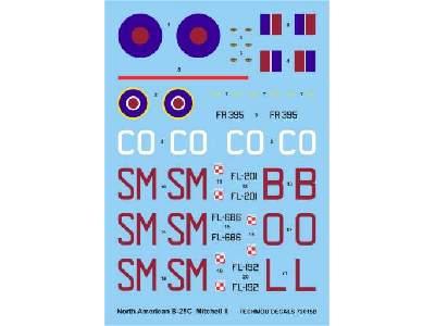 Decals - North American B-25C Mitchell II - image 1