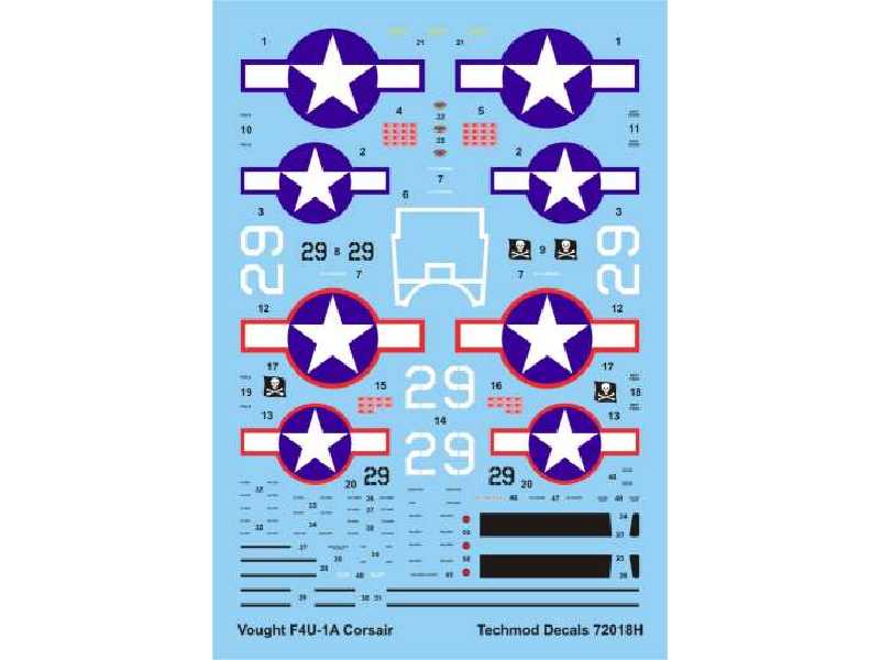 Decals - Vought F4U-1A Corsair - image 1