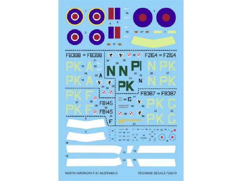 Decals -  North American P-51 Mustang III - image 1