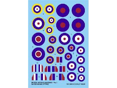 Decals -  British National Insignias - Supermarine Spitfire - image 1