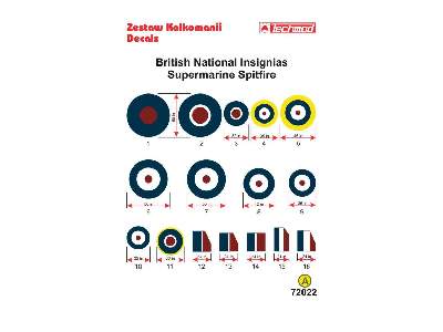 Decals -  British National Insignias - Supermarine Spitfire - image 2