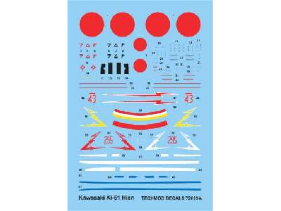 Decals - Kawasaki Ki-61 Hien - image 1