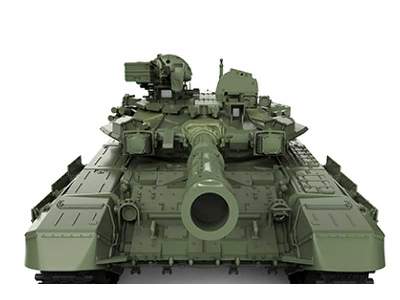 Russian Main Battle Tank T-90 w/TBS-86 Tank Dozer  - image 4