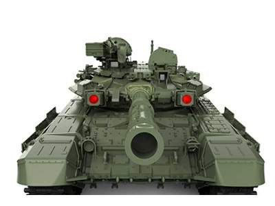 Russian Main Battle Tank T-90 w/TBS-86 Tank Dozer  - image 5