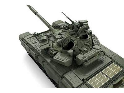 Russian Main Battle Tank T-90 w/TBS-86 Tank Dozer  - image 7