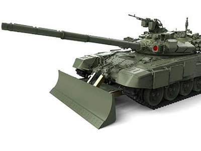 Russian Main Battle Tank T-90 w/TBS-86 Tank Dozer  - image 8