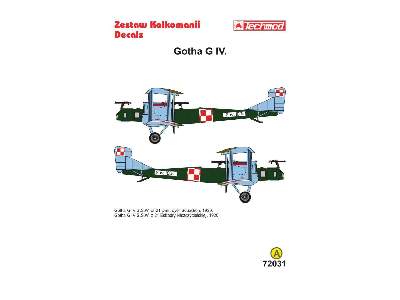 Decals - Gotha G.IV (SSW) - image 2