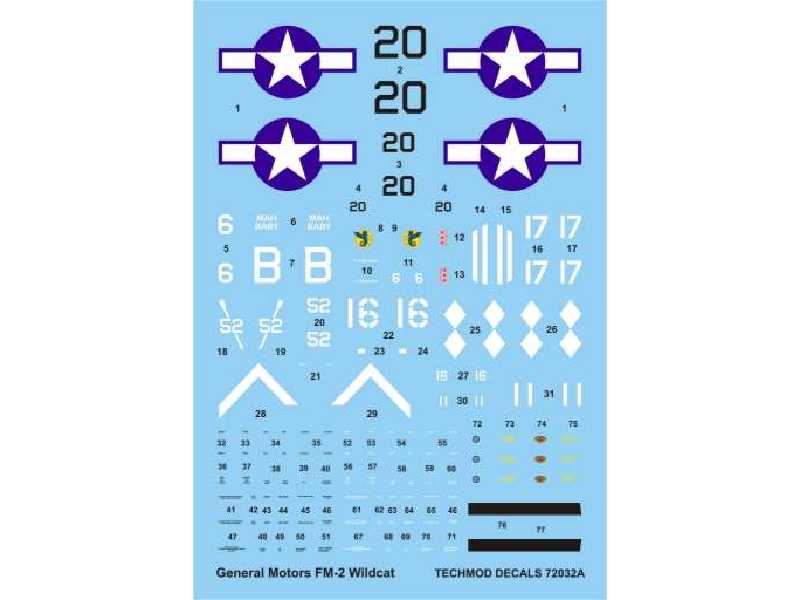 Decals - General Motors FM-2 Wildcat - image 1