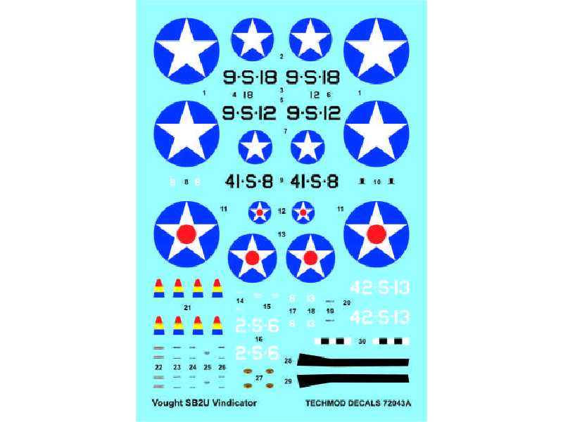 Decals - Vought SB2U Vindicator - image 1