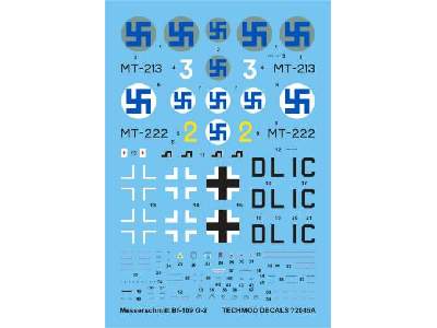 Decals - Messerschmitt Bf 109G-2 - image 1