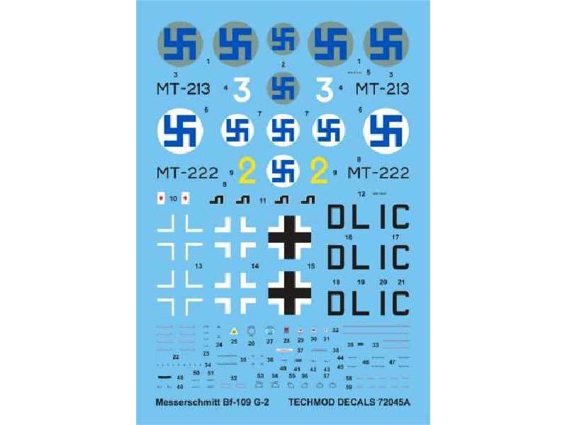 Decals - Messerschmitt Bf 109G-2 - image 1