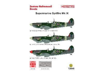Decals - Supermarine Spitfire F.IX - image 2