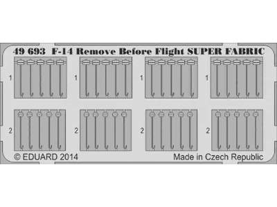 F-14 Remove Before Flight SUPER FABRIC 1/48 - Eduard - image 1