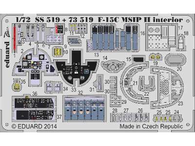 F-15C MSIP II interior S. A. 1/72 - Academy Minicraft - image 2