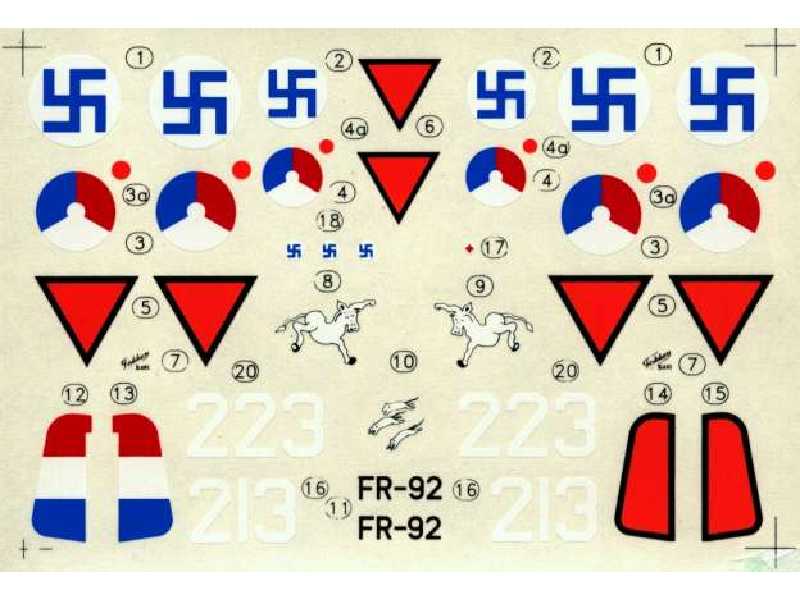 Decals - Fokker D.XXI - image 1 Decals - Fokker D.XXI - image 1