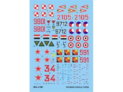 Decals - MiG-21 SM/MF - image 1