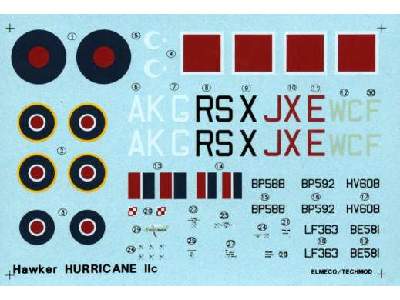 Decals - Hawker Hurricane IIc - image 1
