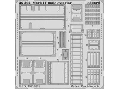 Mark IV male exterior 1/35 - Tamiya - image 1