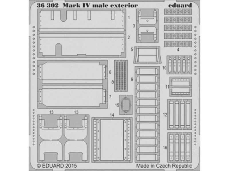 Mark IV male exterior 1/35 - Tamiya - image 1