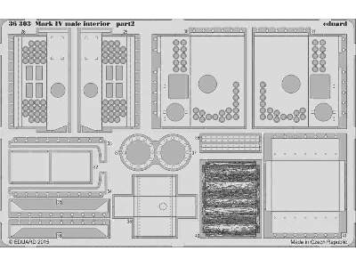 Mark IV male interior 1/35 - Tamiya - image 2