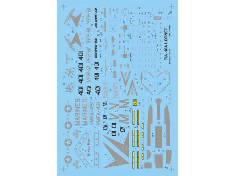 Decals - F/A-18A Hornet - image 1