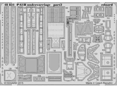 P-61B undercarriage 1/48 - Great Wall Hobby - image 2