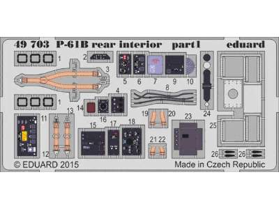 P-61B rear interior S. A. 1/48 - Great Wall Hobby - image 1