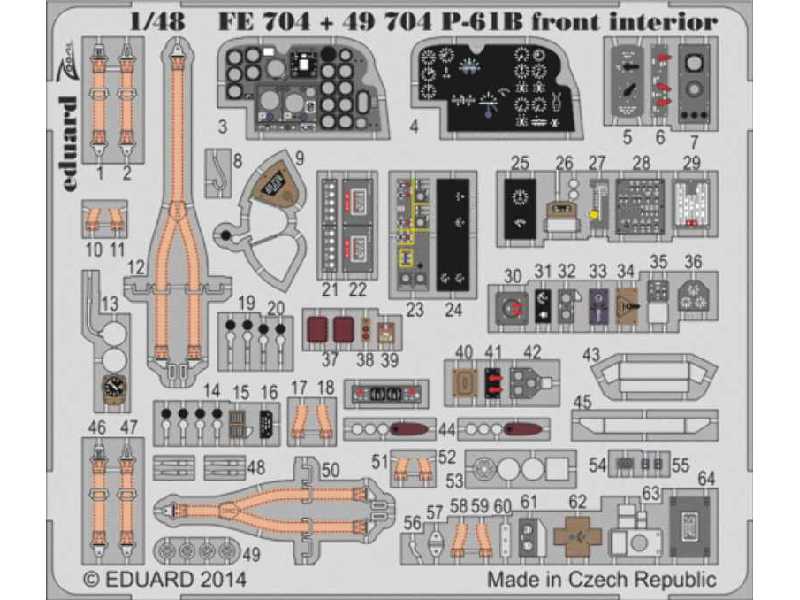 P-61B front interior S. A. 1/48 - Great Wall Hobby - image 1