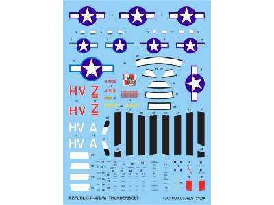 Decals - Republic P-47D/M Thunderbolt - image 1