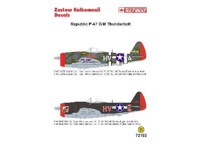 Decals - Republic P-47D/M Thunderbolt - image 2