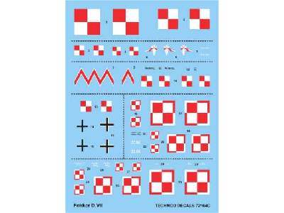 Decals -  Fokker D.VII - image 1