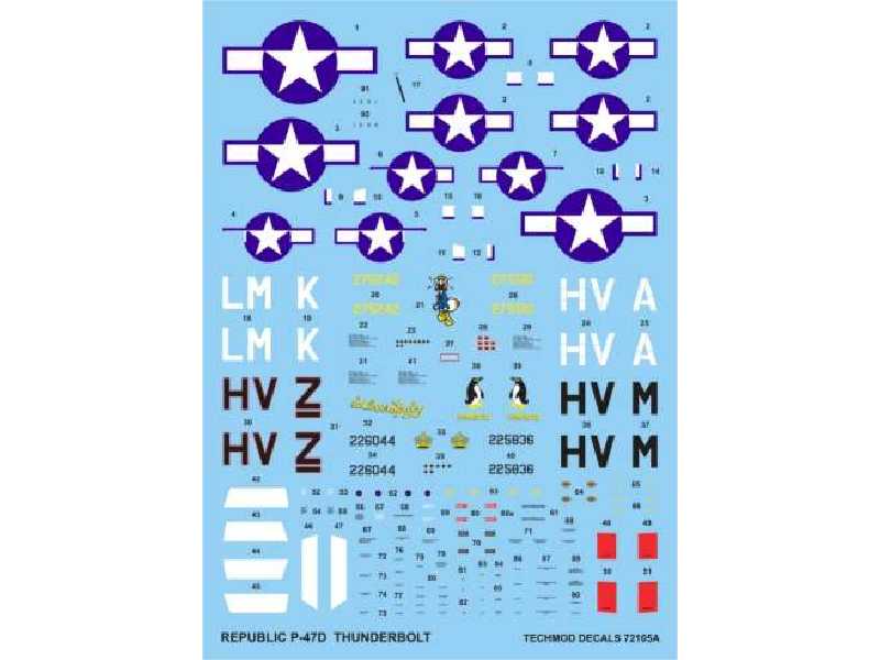 Decals -  Republic P-47D Thunderbolt - image 1