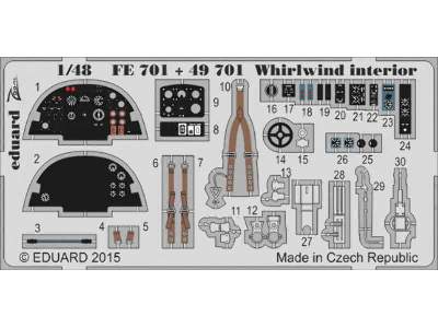 Whirlwind interior S. A. 1/48 - Trumpeter - image 1