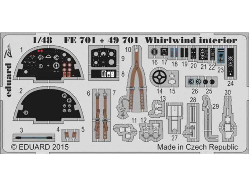 Whirlwind interior S. A. 1/48 - Trumpeter - image 1