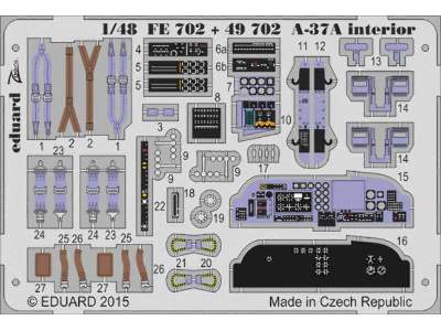 A-37A interior S. A. 1/48 - Trumpeter - image 1