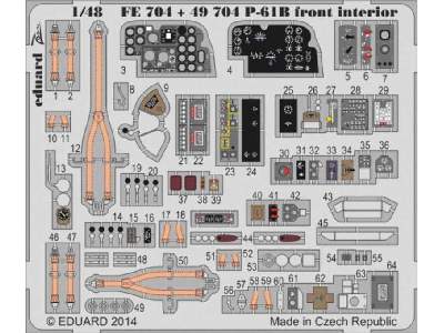 P-61B front interior S. A. 1/48 - Great Wall Hobby - image 1