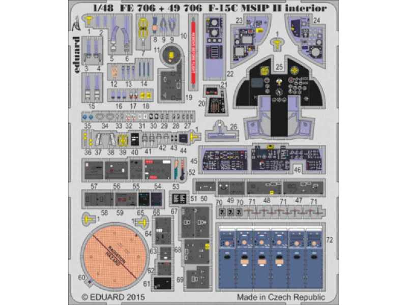 F-15C MSIP II interior S. A. 1/48 - Great Wall Hobby - image 1