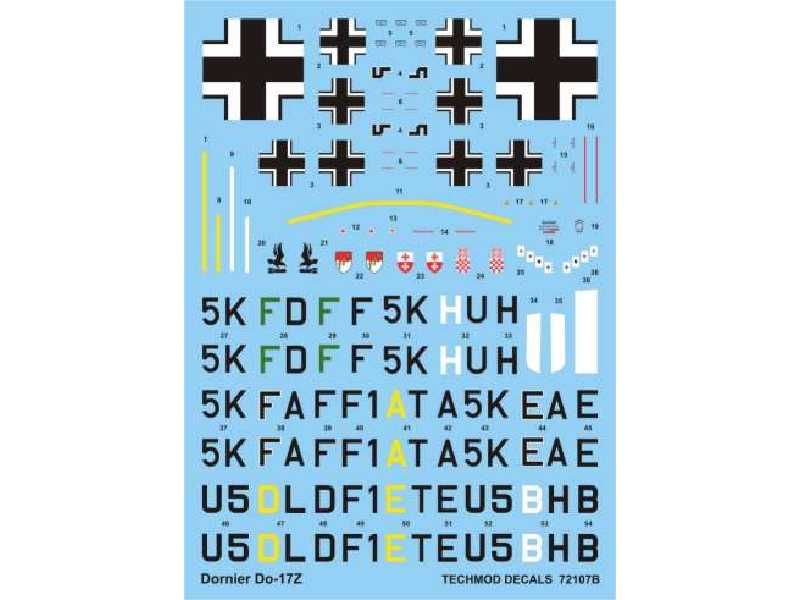 Decals - Dornier Do 17Z - image 1