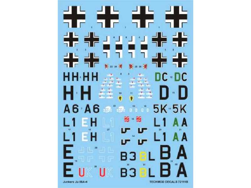 Decals - Junkers Ju 88A-4 - image 1