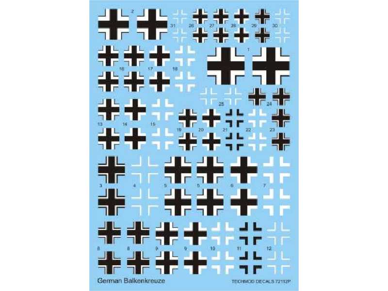 Decals - German Luftwaffe Balkenkreuze - image 1