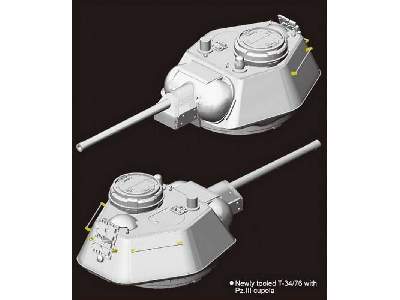 T-34/76 Mod. German Army 1942 Cast Turret w/ Pz III Cupola - image 4