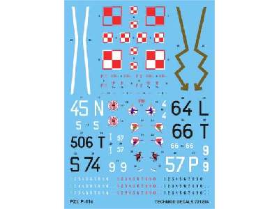 Decals - PZL P.11c - image 1