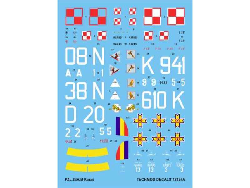 Decals - PZL-23A/B Karas - image 1