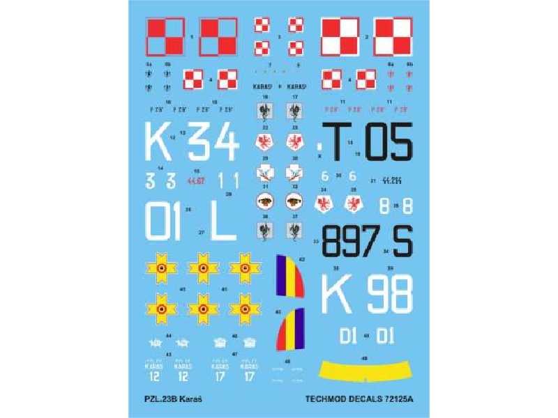 Decals - PZL-23B Karas - image 1