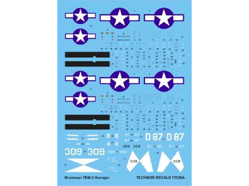 Decals - Grumman TBM-3 Avenger - image 1