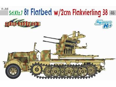 Sd.Kfz.7 8t Halftrack Flatbed w/ 2cm Flak 38 - image 1